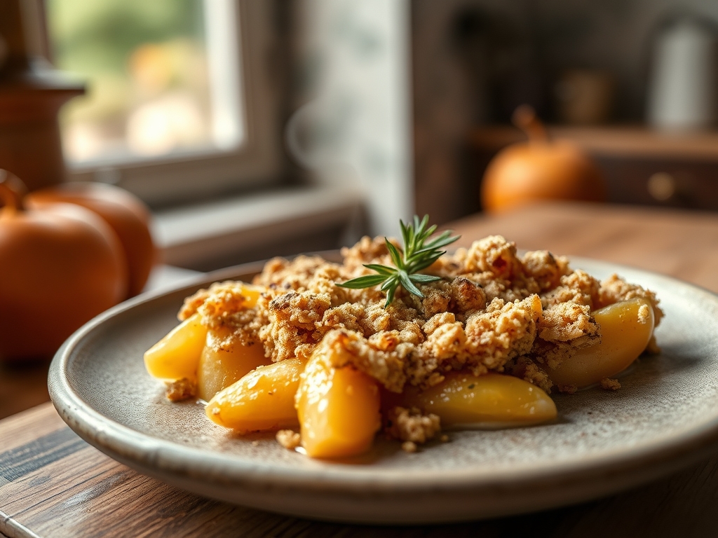 Crumble de manzana