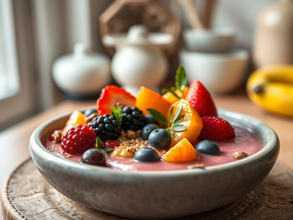 Smoothie bowl de frutas