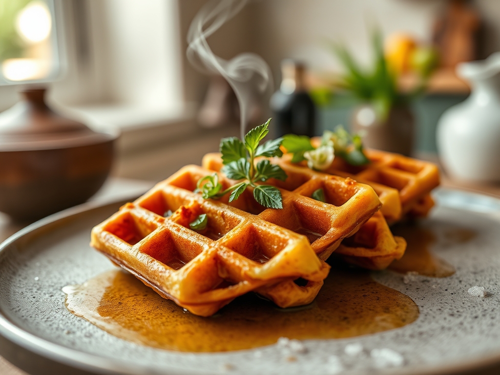 Waffles crujientes