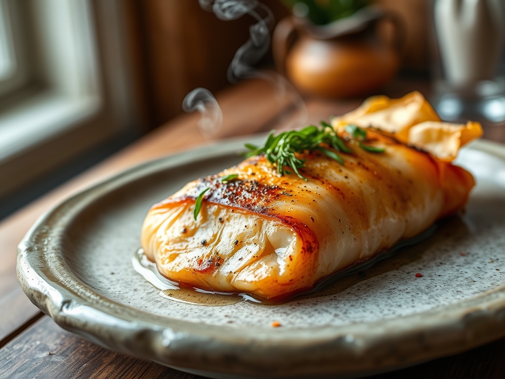 Salmón al papillote jugoso